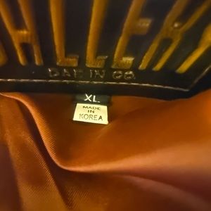 Gallery dept store brown leather francesa moto leather jacket